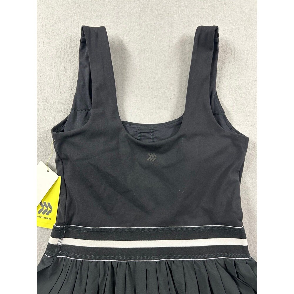 New All In Motion Women's XS Tennis Athletic Pleated Dress Built in Shorts Black - Picture 3 of 8